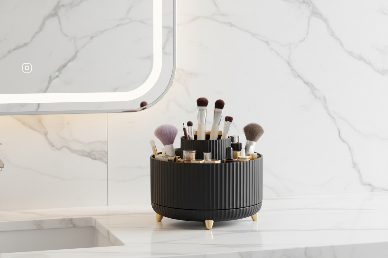 Silk & Slate™ 360° Vanity Storage✨🌑